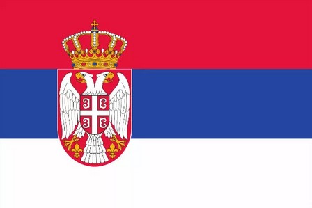 serbisch, serbische Flagge